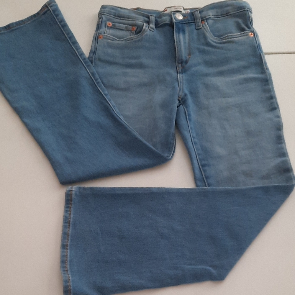 Levi's 726 High Rise Flare Light Blue Flare Women's Jeans - Size 12